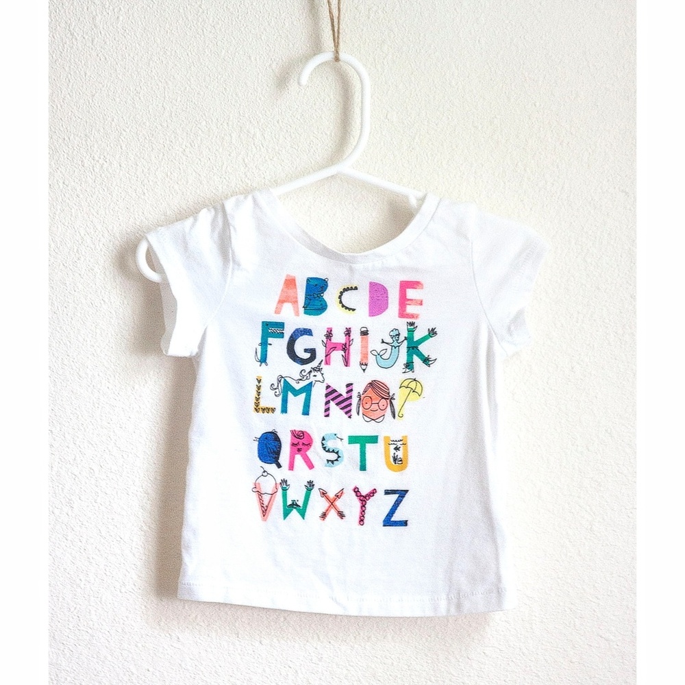 Cat & Jack Alphabet Graphic Tee - Picture 3 of 5